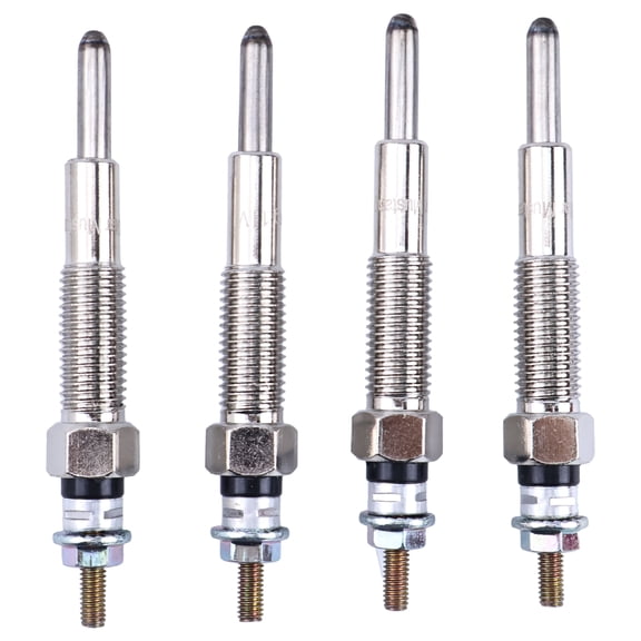 4Pcs Glow Plugs 4900224 Compatible with Cummins A1400 A1700 A2000 A2300 Engine Doosan Daewoo Forklift D20S D25S D30S G20E G25E Nissan G10 N16