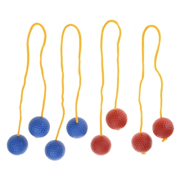 4Pcs Golf Tossing Ball Redness and Blue Replacement Ladders Ball Outdoor Hard Golf Training Ball for Ladders Toss Game