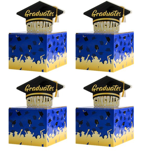 4Pcs Graduation Surprise Money Boxes Graduation Theme Money Box for Graduates Graduation Party Favors Graduation Gifts Type 4