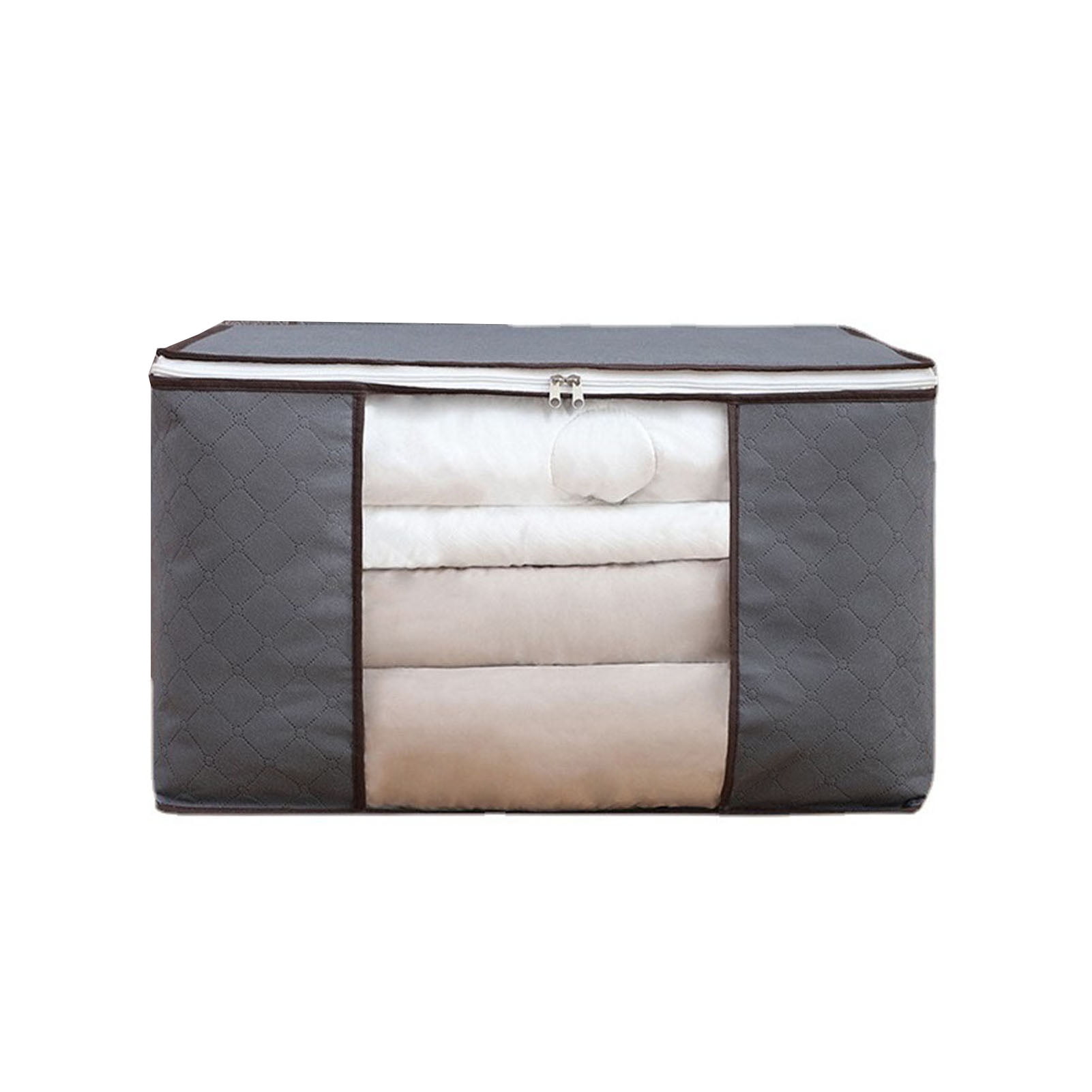 4Pcs Gray Quilt Storage Bag Organizer Large Capacity Breathable House