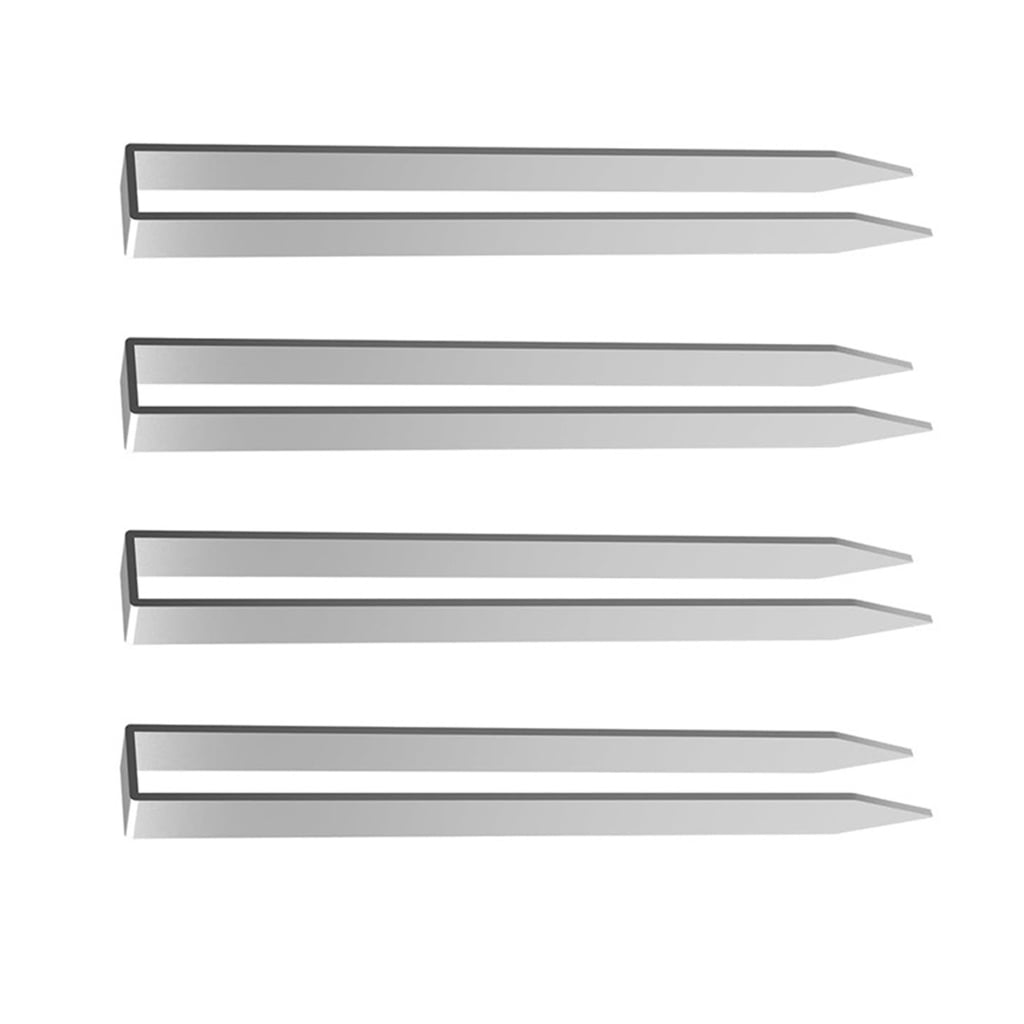 4Pcs Ground Stakes Steel Stakes Tents Heavy Duty Garden Stake Ground Anchors Peg Arch Shaped Fence Stake for Trampoline