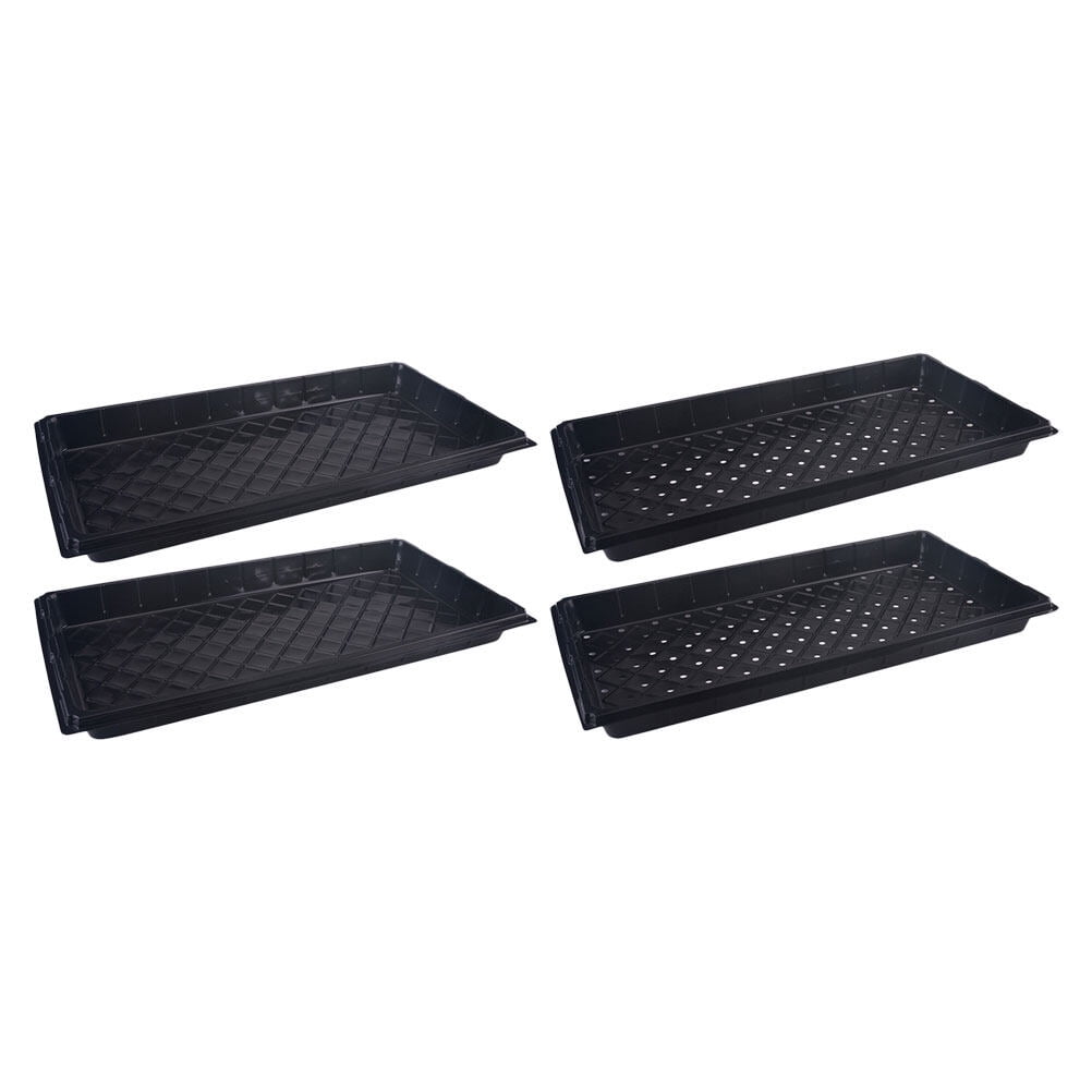 4Pcs Growing Trays Tray Trays with Holes Starter Trays Wheatgrass