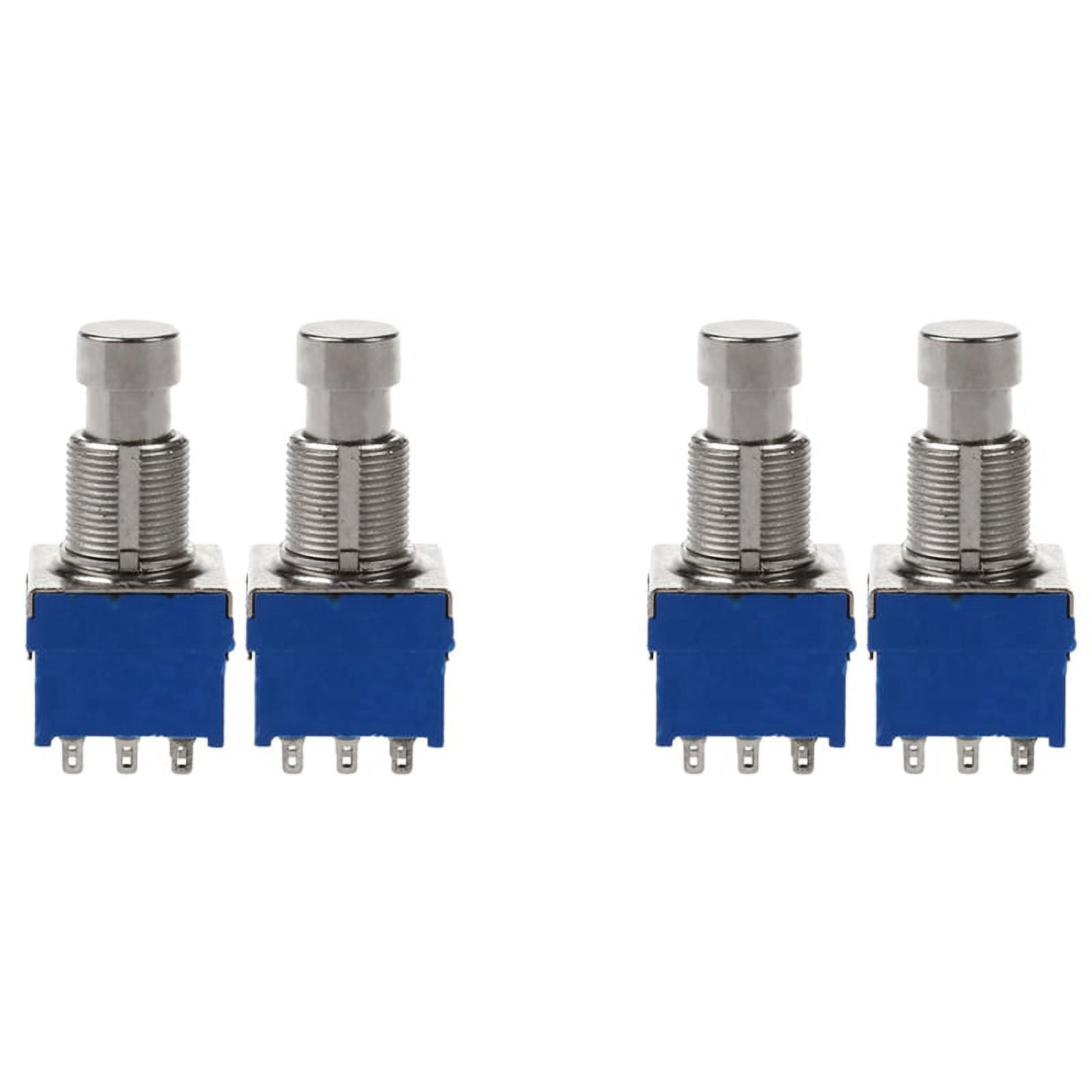 4Pcs Guitar Effect Switches 9-Pin Guitar Effects Pedal Box Stomp