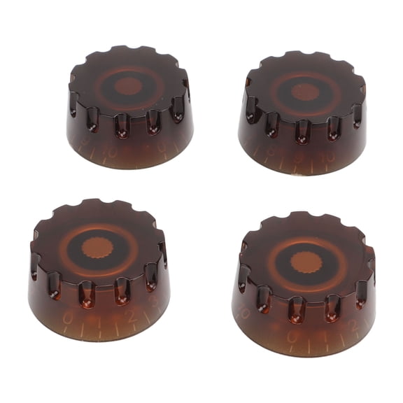 4Pcs Guitar Knob Plastic Professional 24 Fine Splines Bass Control Knob Replacement