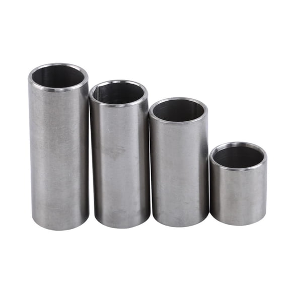 4Pcs Guitar Slide Set, Stainless Steel Cylinder Tube Electric Guitar Slide Tone Bar Accessory Lap Steel Guitar Short Guitar Slide