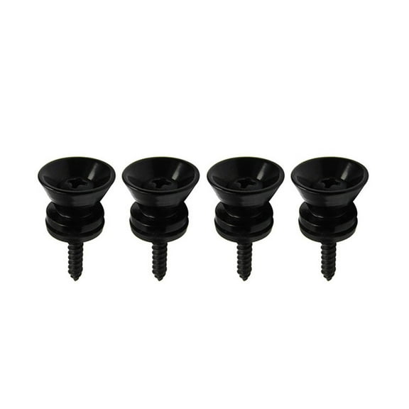 4Pcs Guitar Strap Lock Buttons Metal End Pin Security Straplocks Belt Buckle Retainer for Guitar Bass Ukuleles