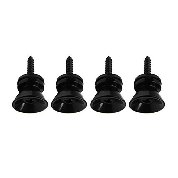 4Pcs Guitar Strap Locks Buttons End Pin Security Straplocks for Acoustics, Ukuleles, Bass, Banjos Easy to Install