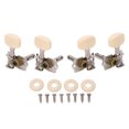 thumbnail image 1 of 4Pcs Guitar String Tuning Peg 2 Hole 2 Left 2 Right Tuner Key Machine Head Set Kit, 1 of 8