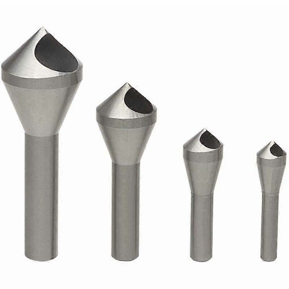 4Pcs HSS Countersink Deburring Countersink Drill Bit for Drilling Metal Wood Plastic