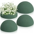 thumbnail image 1 of 4Pcs Half Ball Floral Foam 4.72x2.36inch Dry Floral Flower Foam Round Foam Block Green Foam Balls for Artificial Flowers Plant DIY Arrangement Wedding Decorations, 1 of 7