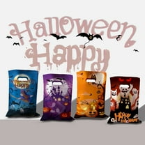4Pcs Halloween Candy Bags Large Trick-or-Treat Bags with Handle Plastic Gift Bag Party Favor Supplies for Halloween Party Favor