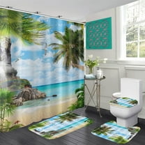 4Pcs Halloween Skull Butterfly Flower Theme Shower Curtain Sets with Bath Mat Rug, Polyester Fabric Bathtub Curtain Accessories for Gift, with 12 Hooks, Home Room Bathroom Decor