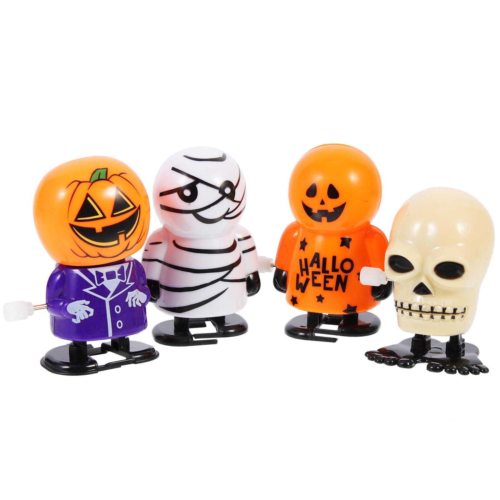4Pcs Halloween Windup Toys Funny Clockwork Toys Halloween Elements