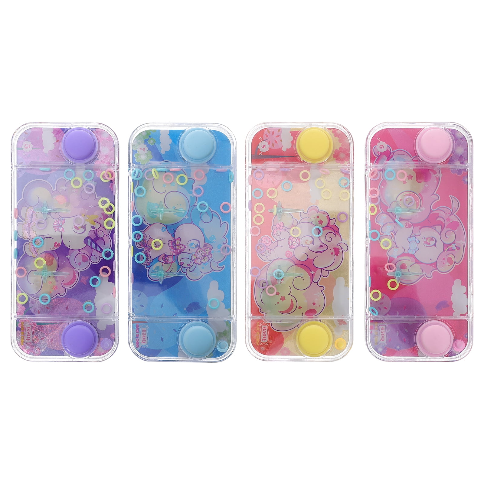 4Pcs Handheld Water Ring Toss Games Travel Road Trip Handheld Water