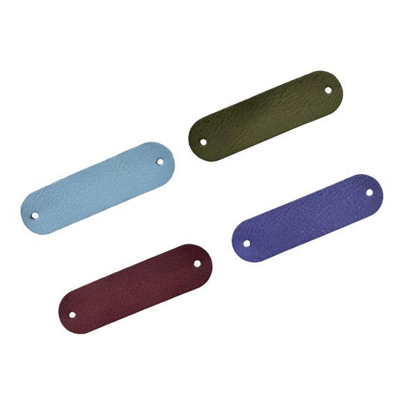 4Pcs Handmade Leather Labels 7x2cm for Handmade Bags Hat Clothing Tailoring