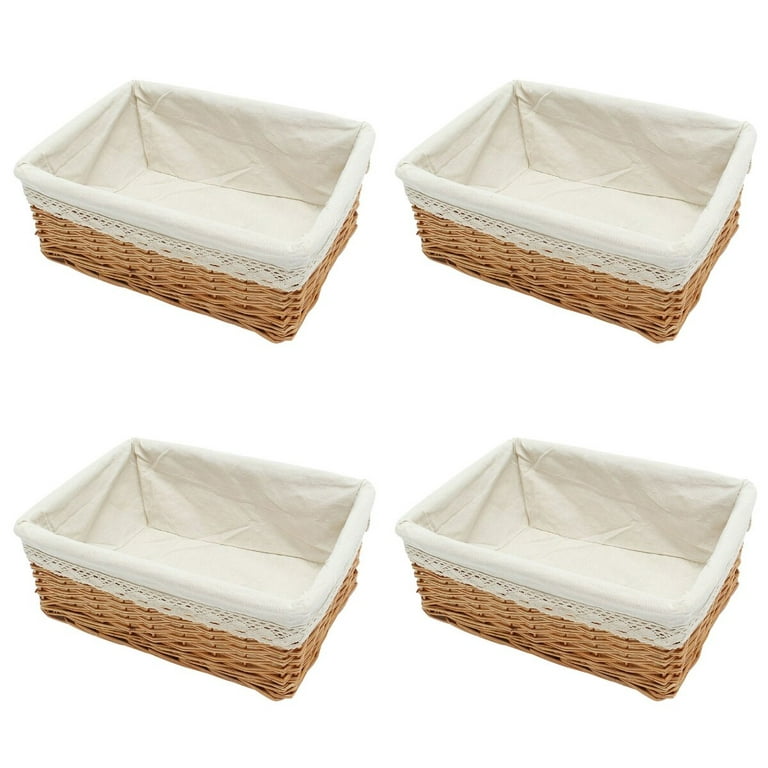 2 Pack Toilet Tank Baskets Bathroom Baskets for Organizing, HBlife Toilet Paper Storage Basket, Wicker Baskets for Storage Decorative Baskets Set for
