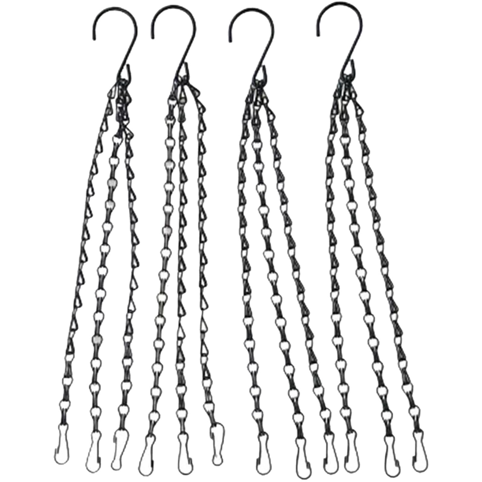 4Pcs Hanging Basket Chains Flower Pot Replacement Chain Hanger for Bird