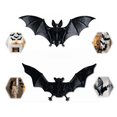 thumbnail image 1 of 4Pcs Hanging Bats Halloween Decoration Outside,Hanging Vampire Bats for Halloween Party Favors and Decoration,3D Bat Decor for Indoor Home, Wall, Ceiling, & Tree, 1 of 9