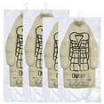 thumbnail image 1 of 4Pcs Hanging Vacuum Clothing Storage Bags, Vacuum Compression Sealer Bags, Space Saver Bags for Clothes, Suits , Jackets, 1 of 5