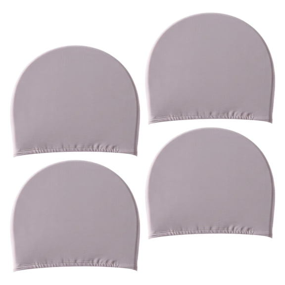 4Pcs Head Cushion Cover Backrest Cover Chair Back Slipcover Chair Back Protector for Office Home Dining Room Kitchen Hotel (Light Grey)