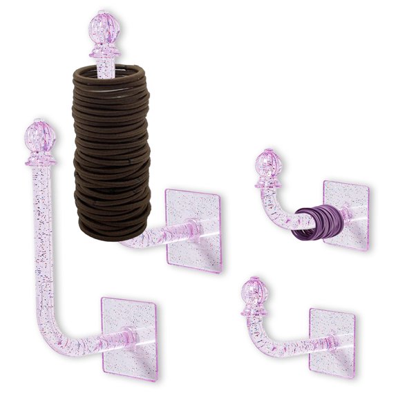 4Pcs Headband Holder Stand Scrunchie Organizer, Girls Hair Accessories Organizer Storage for Headband Hairband Hair Ties, Adhesive Scrunchy Holder Scrunchie,,GTICPHYJ