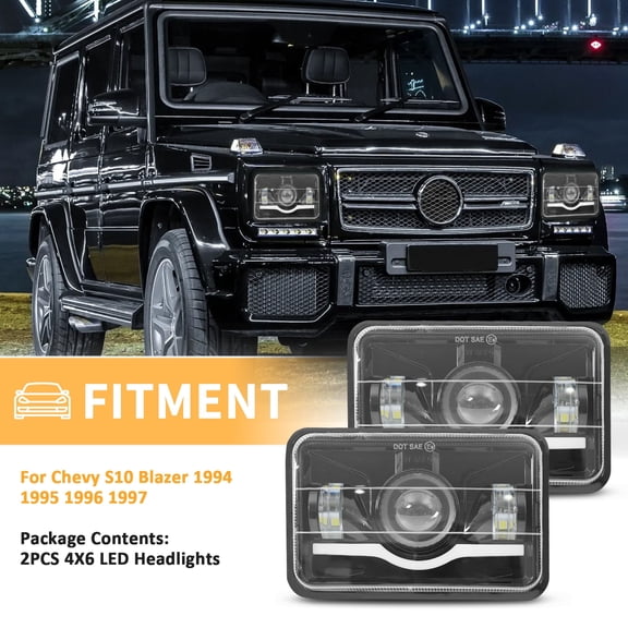 4Pcs Headlamp For Isuzu NQR NPR NPR-HD FTR 4x6" LED Headlight Hi/Lo Sealed Beam