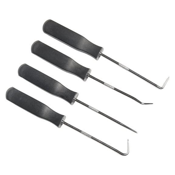 4Pcs Heat Treated Seal Hook Extractor Set Oil Seal Puller Hook Rings Spring Retainers Removal