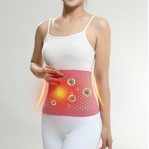 4Pcs Heated Back Braces,Back Support Belt with Magnet,Self Heating Lower Support Back Braces for Lower Pain Relief,Adjustable Knitted Lumbar Support Belt with Breathable Mesh Design for Herniated