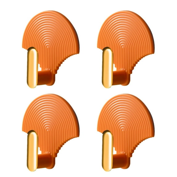 4Pcs Heavy Duty Adhesive Hooks: Waterproof & Oil-Proof Hanger Hooks for Bathroom, Kitchen & Living Room Organization – Ideal for Coats, Towels, Keys.