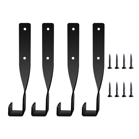4Pcs Heavy Duty Chainsaw Wall Mount Holder, Metal Storage Rack with Rustproof Coating, Universal Tool Hanger for Trimmer, Garden Equipment