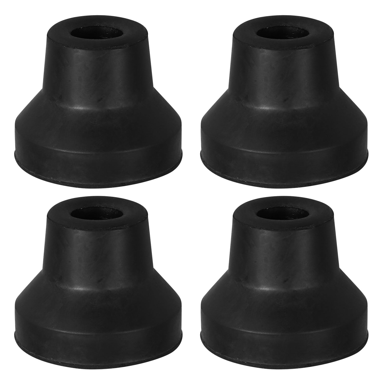 4Pcs Heavy Duty Crutch Bottom Rubber Crutch Accessories Replacement Rubber Cane Tips Replacement Parts For Crutches Black