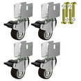 thumbnail image 1 of 4Pcs Heavy Duty Furniture Wheel Castor 1.25inch Quiet Trolley Wheel 360 Swivels Casters for Trolley Office Desk Chair, 1 of 12