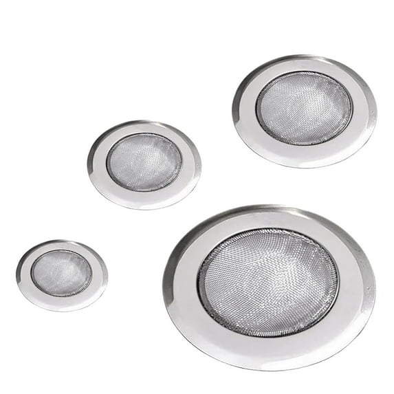 4Pcs Heavy Duty Stainless Steel Sink Drain Strainer,Sink Basket Set,Fits Most Kitchen Sinks,Shower Drains,Kitchen Sink Strainer,Mesh Filter Hair Catcher For Bathroom,Bathroom Sink Drain Strainer