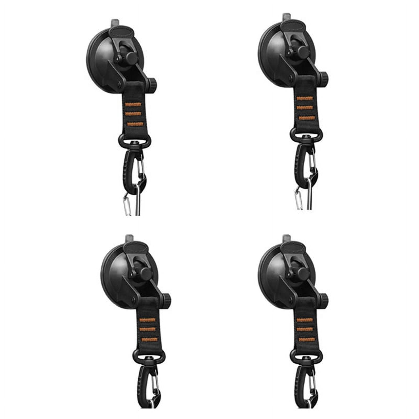 4Pcs Heavy Duty Suction Cup with D Ring 360° Rotating Camping Suction
