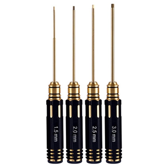 4Pcs Hex Screwdriver Tool Set for Remote Drones Aircraft Model Car Repair Tool Screwdriver Handle for Holding Bit Screws