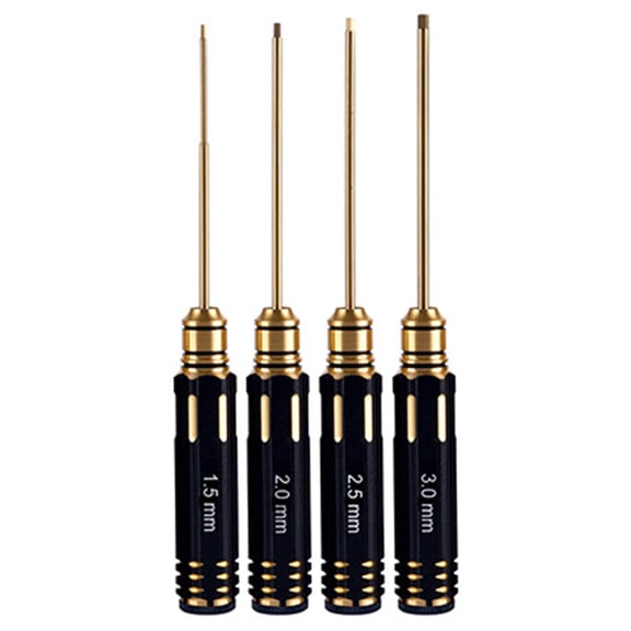 4Pcs Hexagon Allen Screwdriver Hexagon Nut Driver Set Wrench Key Driver Tool Nut Screwdriver Hand Tool for Repairing