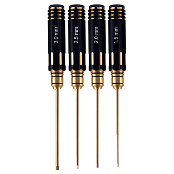 4Pcs Hexagon Screwdriver Tool Kits Hexagon Nut Driver Screwdriver Allen Wrench for Remote Car Quadcopter Helicopter