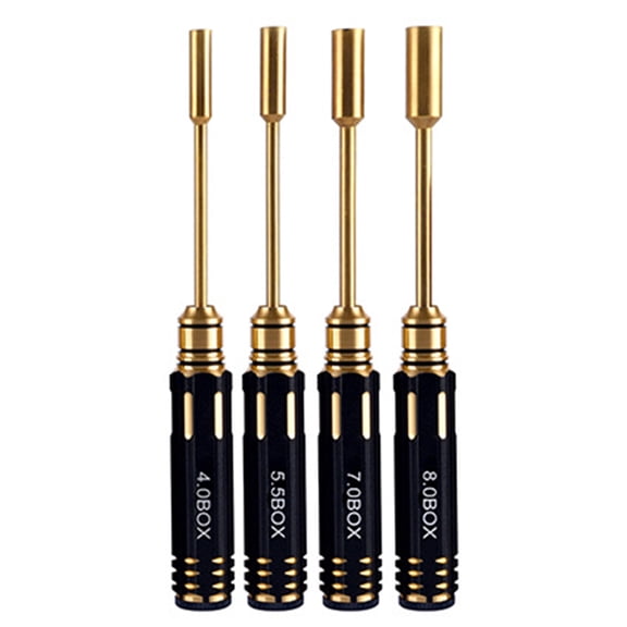 4Pcs Hexagon Screwdriver Tool Kits Hexagon Nut Driver Screwdriver Allen Wrench for Remote Car Quadcopter Helicopter