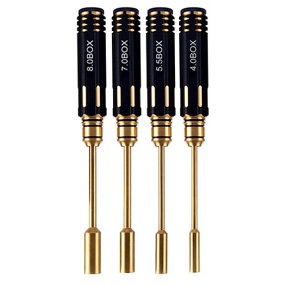 4Pcs Hexagon Screwdriver Tool Kits Hexagon Nut Driver Screwdriver Allen Wrench for Remote Car Quadcopter Helicopter