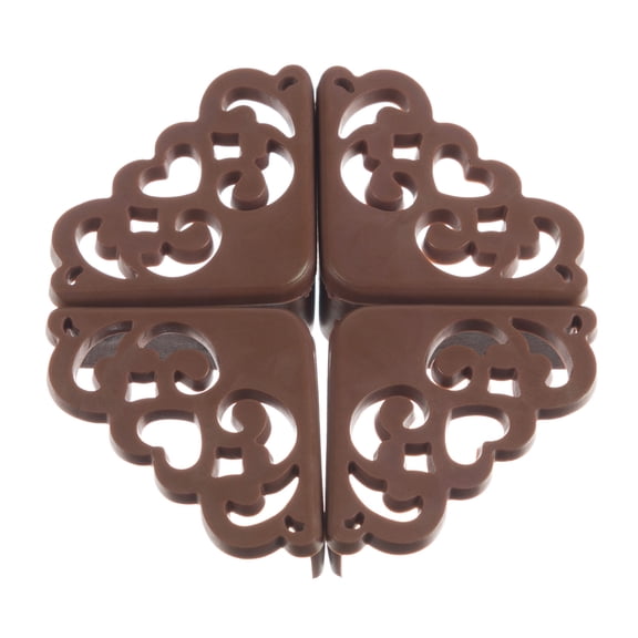 4Pcs Hollow Out Flower Pattern Soft Baby Safe Corner Protector Baby Table Desk Corner Guard Children Safety Edge Guards