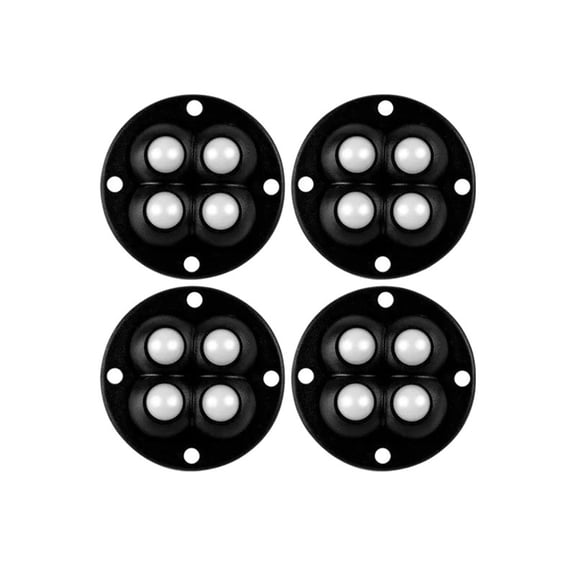4Pcs Home Furniture Caster Swivel Casters Wheel For Furniture Storage Box 360° Rotation 4 Beads Ball Universal Wheel Mute ,Reliable
