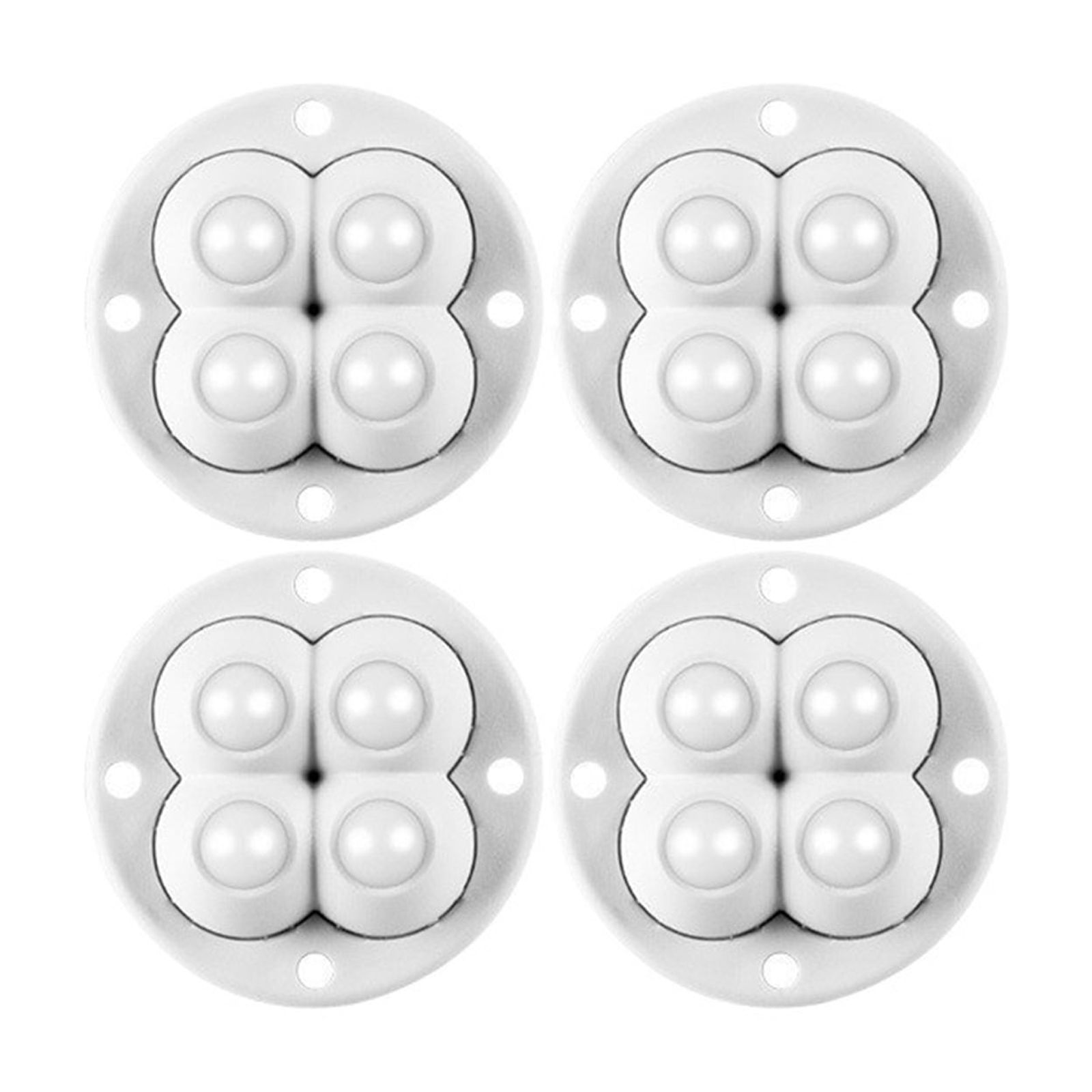 4Pcs Home Furniture Caster Swivel Casters Wheel For Furniture Storage Box 360° Rotation 4 Beads Ball Universal Wheel Mute ,Reliable
