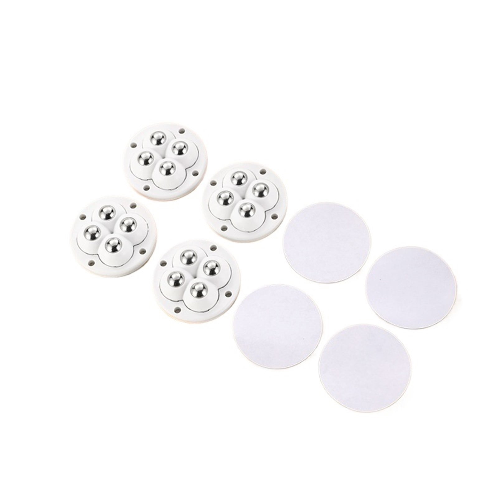 4Pcs Home Furniture Caster Swivel Casters Wheel For Furniture Storage Box 360° Rotation 4 Beads Ball Universal Wheel Mute ,Reliable