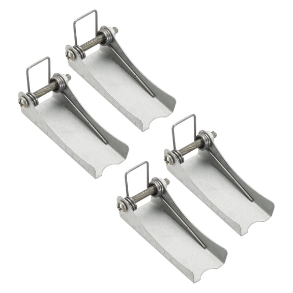 4Pcs Hook Safety Latch Kit, 3"x 1" Carbon Steel Towing Receiver Hitch Replacement for Clevis Truck Trailer Crane Towing Lifting Hook (0.02" Thick, 3 Ton)