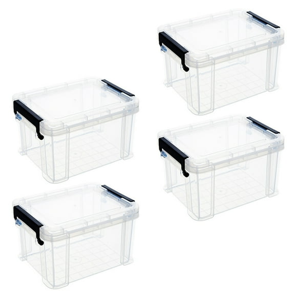 4Pcs Household Sundries Organizer Plastic Storage Box Small Items Storage Case