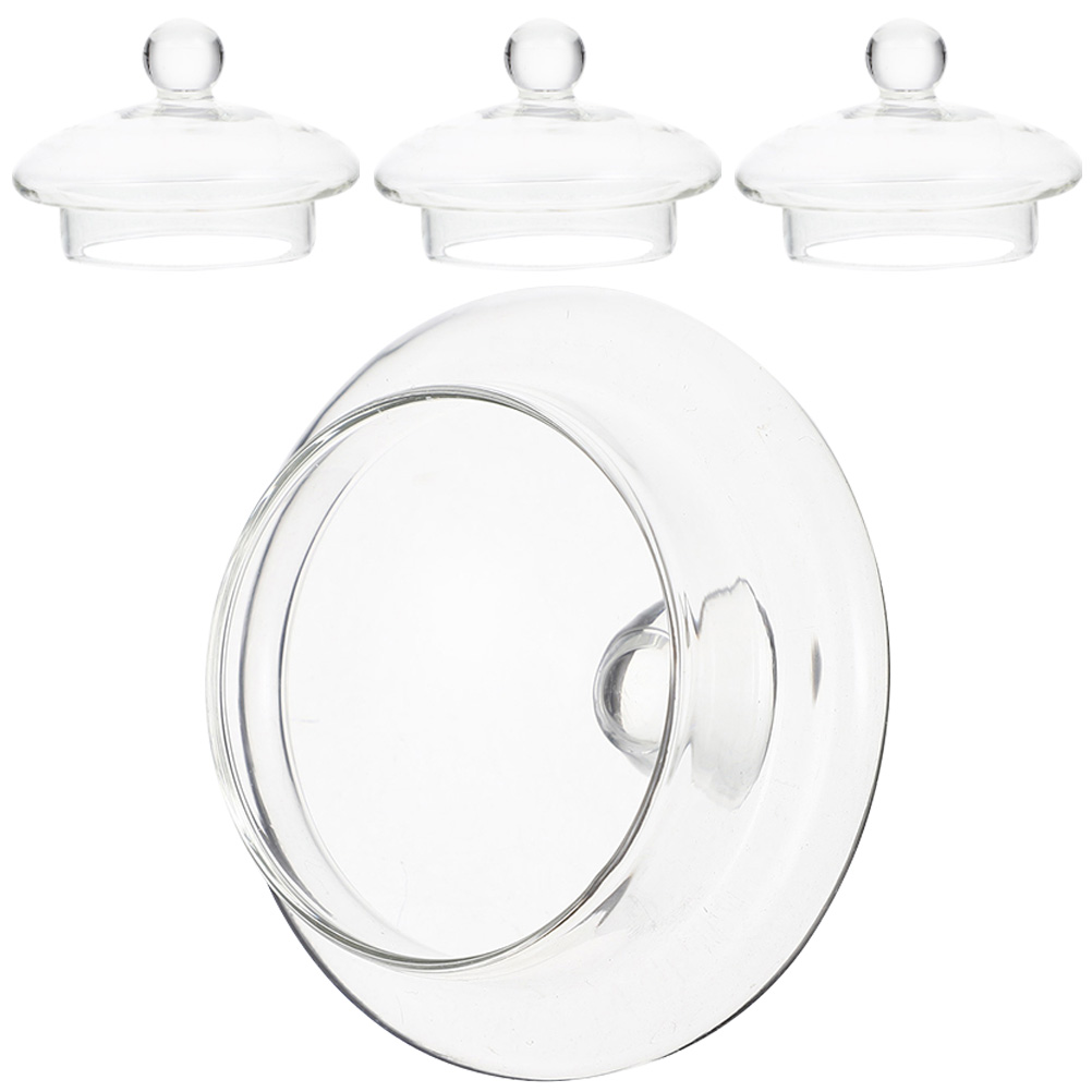 4Pcs Household Teapot Lids Replacement Tea Kettle Covers Transparent