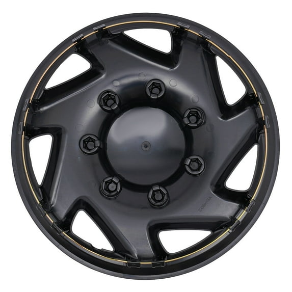 4Pcs Hub Cap Black Van Full Wheel Cover Fits 99-18 Ford EconolineE250 E350 E450