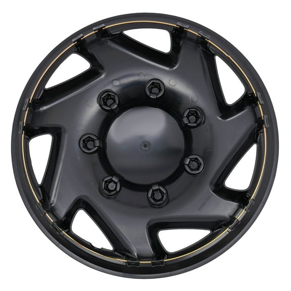 4Pcs Hub Cap Black Van Full Wheel Cover Fits 99-18 Ford EconolineE250 E350 E450