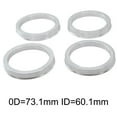 thumbnail image 1 of 4Pcs Hub Centric Rings Od73.1Mm Id60.1Mm Silver Aluminum Alloy-4 Rings Heat Resistant Hub Center Ring Spacer Wheels Tires & Part, 1 of 8