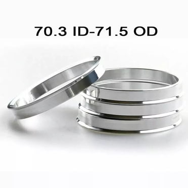 4pcs OD 70.1mm To ID 57.1mm Aluminum Alloy Vehicle Hub Centric Rings Wheel Bore Center Spacer